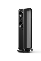 Enceinte WILSON BENESCH ACT 3ZERO Carbone Silverstone Silver / AUDIO HARMONIA Bordeaux