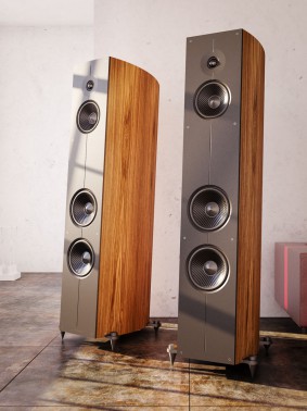 Enceinte ACOUSTIC CORINIUM Tectona / AUDIO HARMONIA Bordeaux