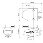 Cellule DYNAVECTOR 10XA dimensions / AUDIO HARMONIA Bordeaux