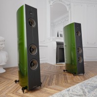 Enceintes ACOUSTIC ENERGY CORINIUM Vert Racing anglais / AUDIO HARMONIA Bordeaux